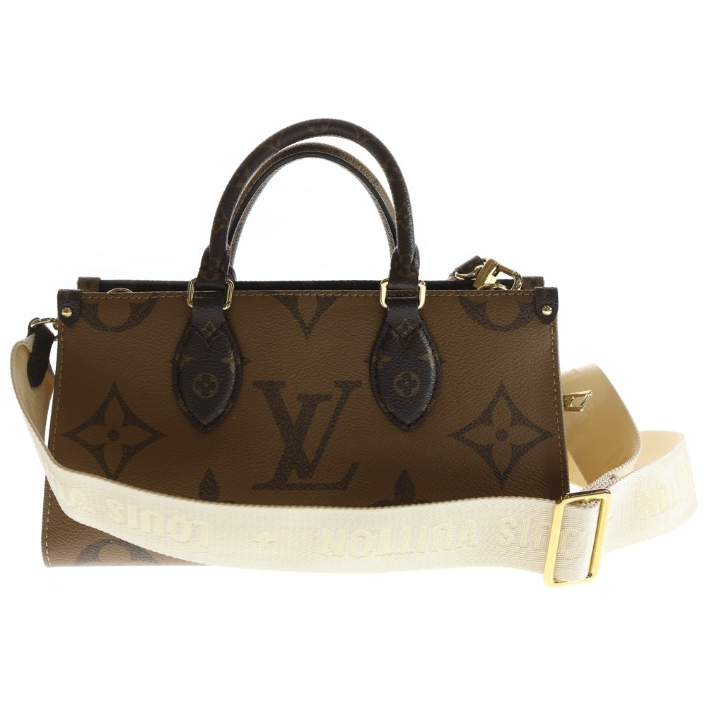 LOUIS VUITTON(ルイヴィトン) モノグラム ジャイアント リバース オンザゴーEW 2WAY レザーハンドバッグ ショルダーバッグ ブラウン M46653 レディース