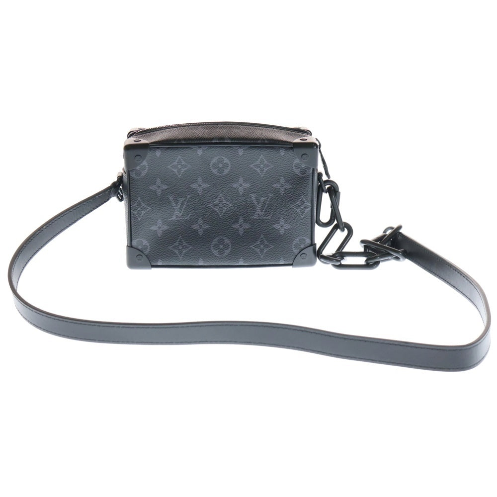 LOUIS VUITTON(ルイヴィトン) モノグラムエクリプス ミニ・ソフトトランク ショルダーバッグ ハンドバッグ チェーンバッグ ブラック PVC M44735 ブラック金具 レディース