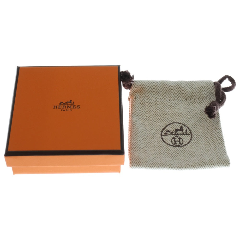 HERMES(エルメス) ミニポップアッシュ ピアス ピンクゴールド×ホワイト レディース