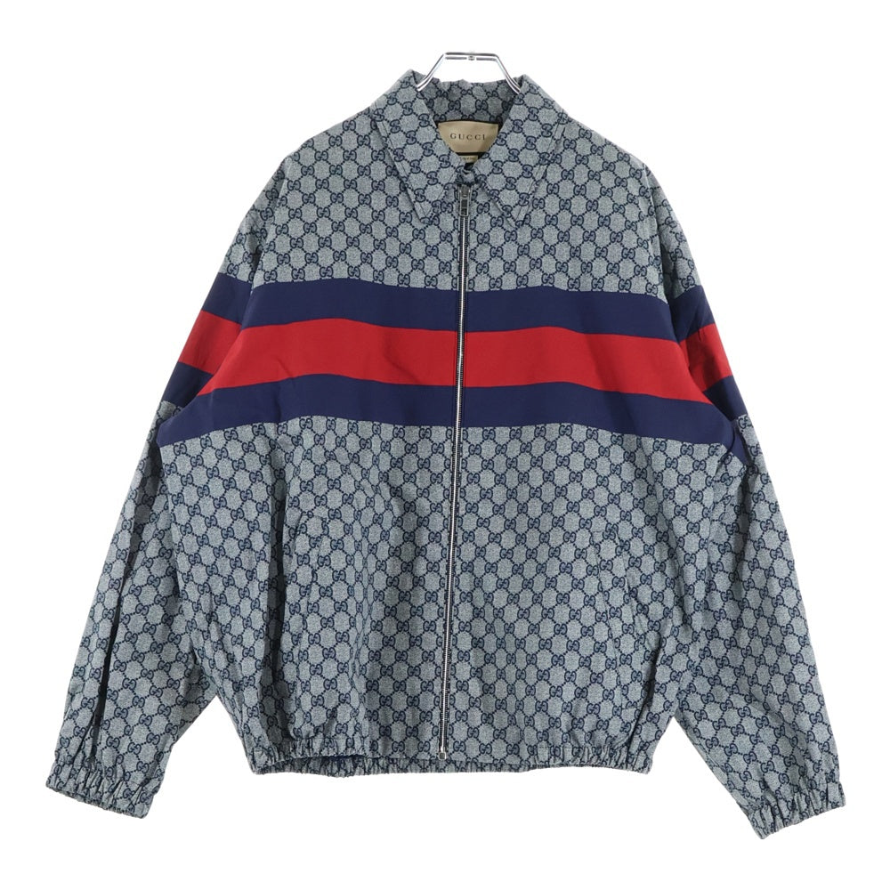 GUCCI(グッチ) GG総柄プリント ウェブ シェリーライン バックロゴ