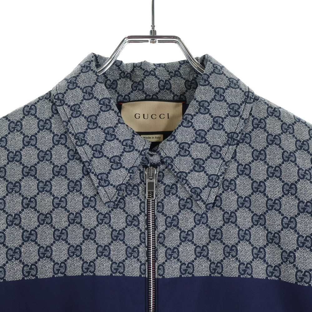 GUCCI(グッチ) GG総柄プリント ウェブ シェリーライン バックロゴ