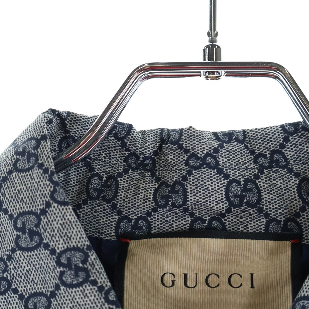 早い者勝ち】GUCCI ネイビー ジップアップジャケット GG シェリー