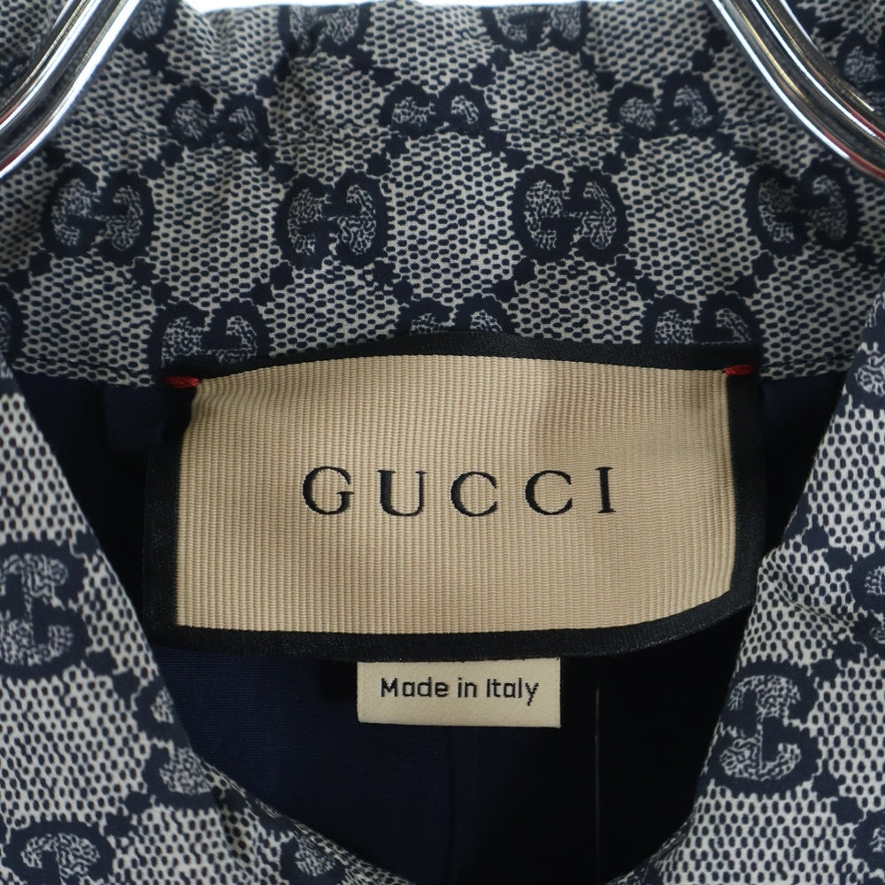 GUCCI(グッチ) GG総柄プリント ウェブ シェリーライン バックロゴ
