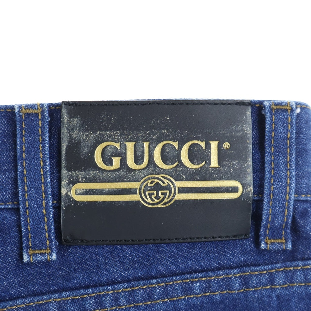 GUCCI(グッチ) ×Disney ミッキーマウス ワッペン 刺繍 レザーパッチ