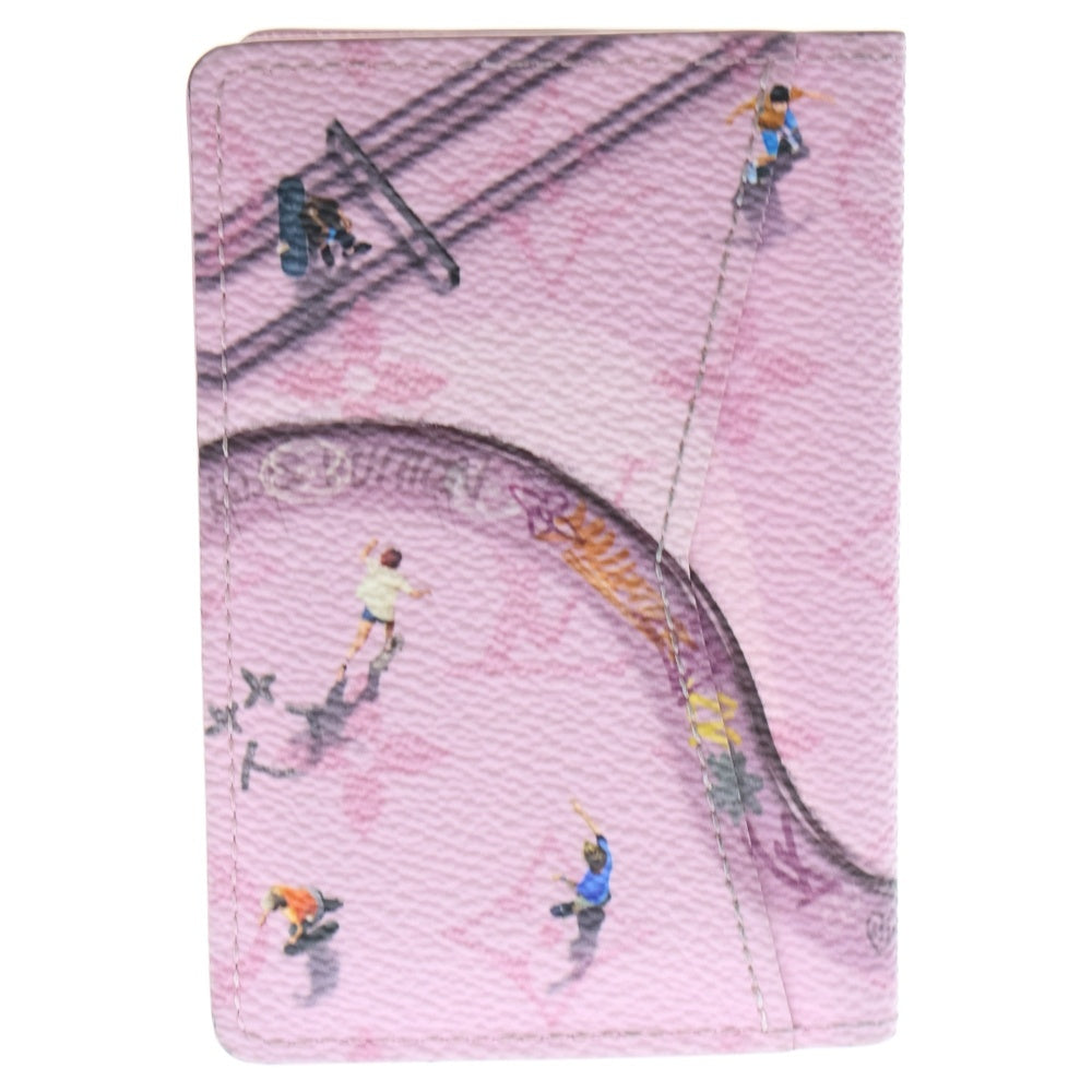 LOUIS VUITTON(ルイヴィトン) カードケース オーガナイザー・ドゥ ポッシュ カードケース 名刺繍れ ピンク PVC M26800 レディース