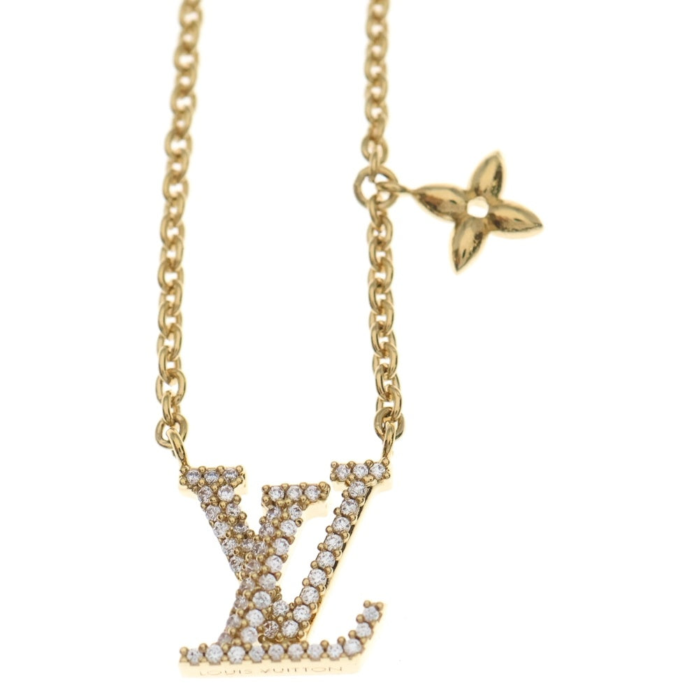 LOUIS VUITTON(ルイヴィトン) モノグラム コリエ LVアイコニック GP ネックレス ペンダント チェーン ゴールド M00596