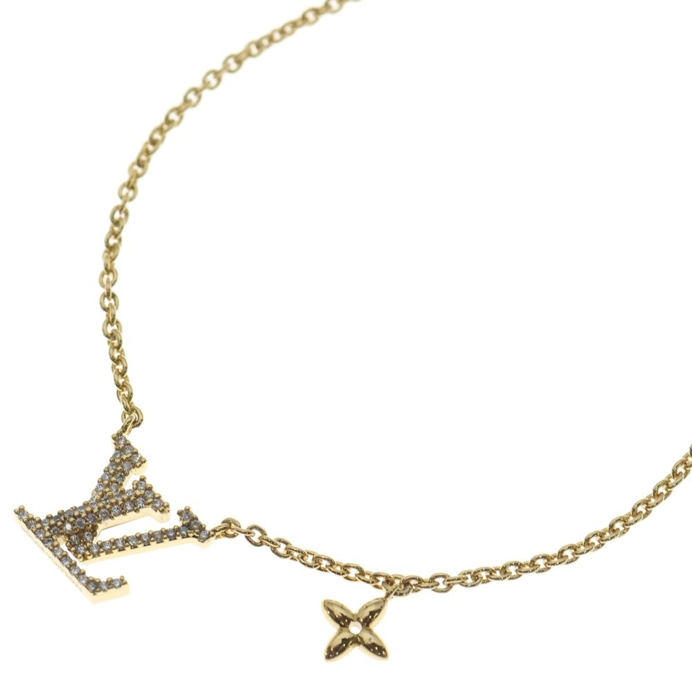 LOUIS VUITTON(ルイヴィトン) モノグラム コリエ LVアイコニック ネックレス ペンダント チェーン ゴールド GP M00596