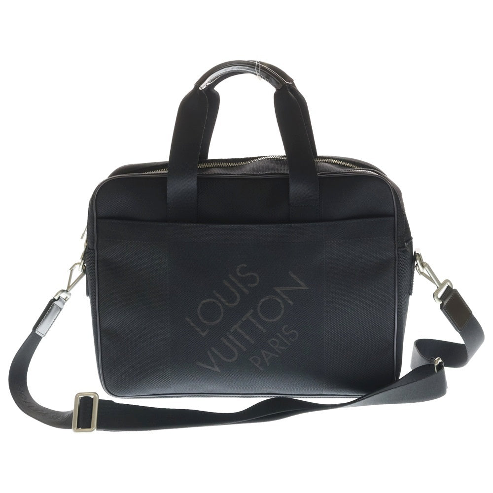 LOUIS VUITTON(ルイヴィトン) ダミエジェアン アソシエGM 2WAYバッグ ハンドバッグ ショルダーバッグ ブラック N58034 シルバー金具 レディース