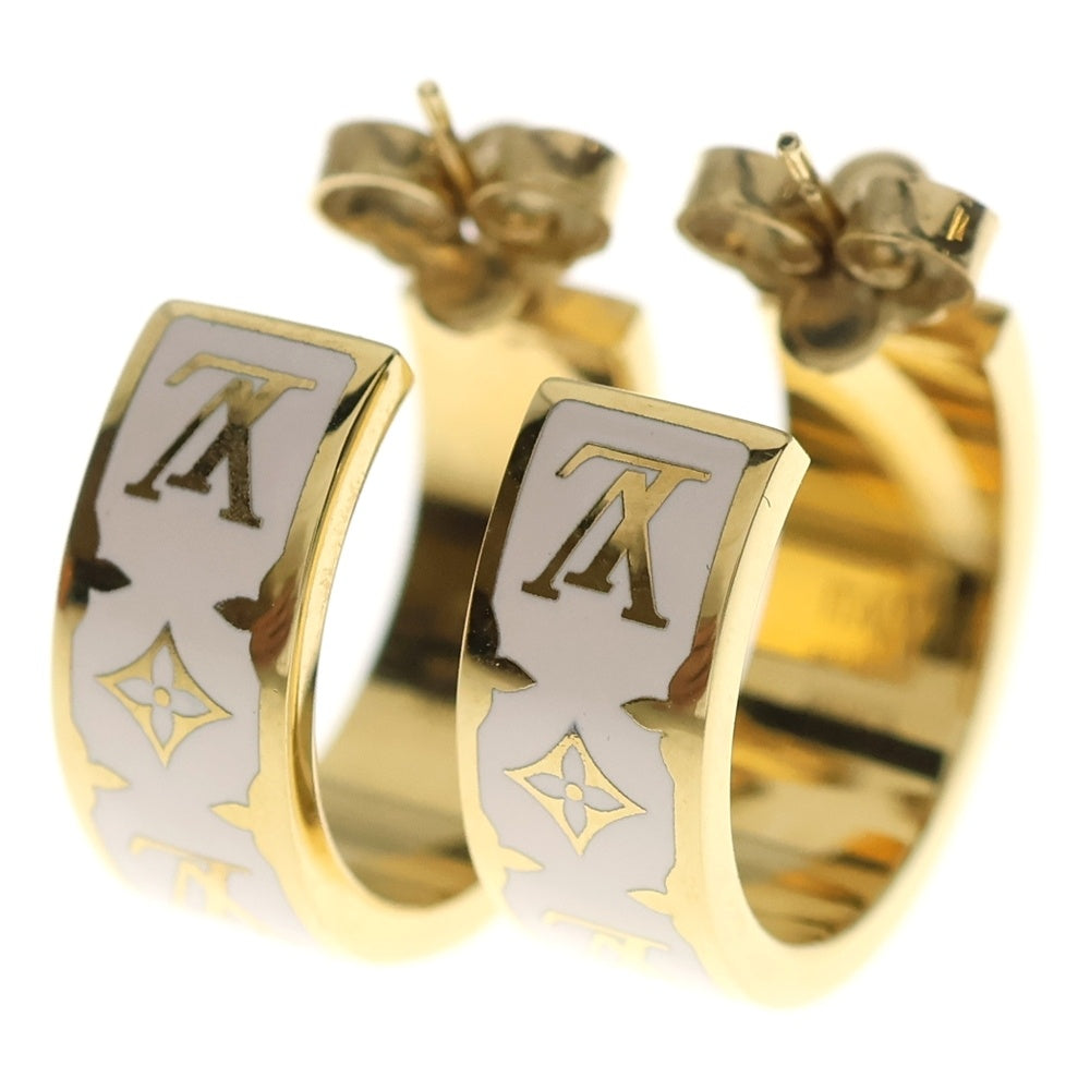 LOUIS VUITTON(ルイヴィトン) ピアス・ナノ グラム エナメル ゴールド M01830 レディース