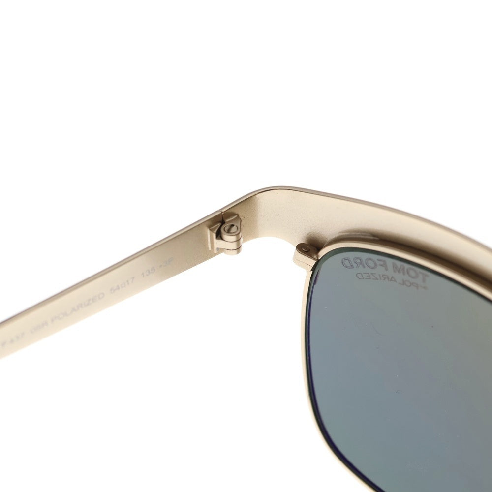 TOM FORD(トムフォード) Elena トップリム サングラス 眼鏡 メガネ アイウェア ブラック/ゴールド TF437