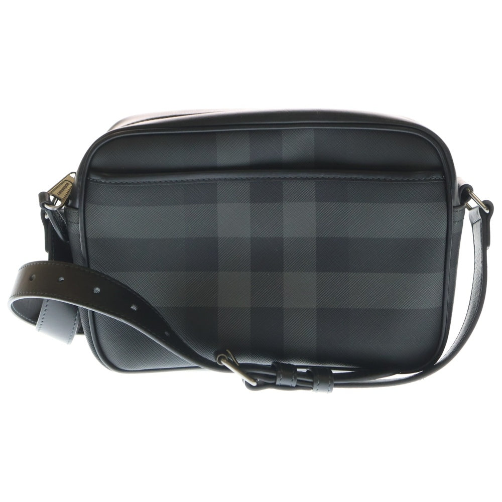 BURBERRY(バーバリー) パディ クロスボディ PVC レザー ショルダー バッグ ブラック 8074099