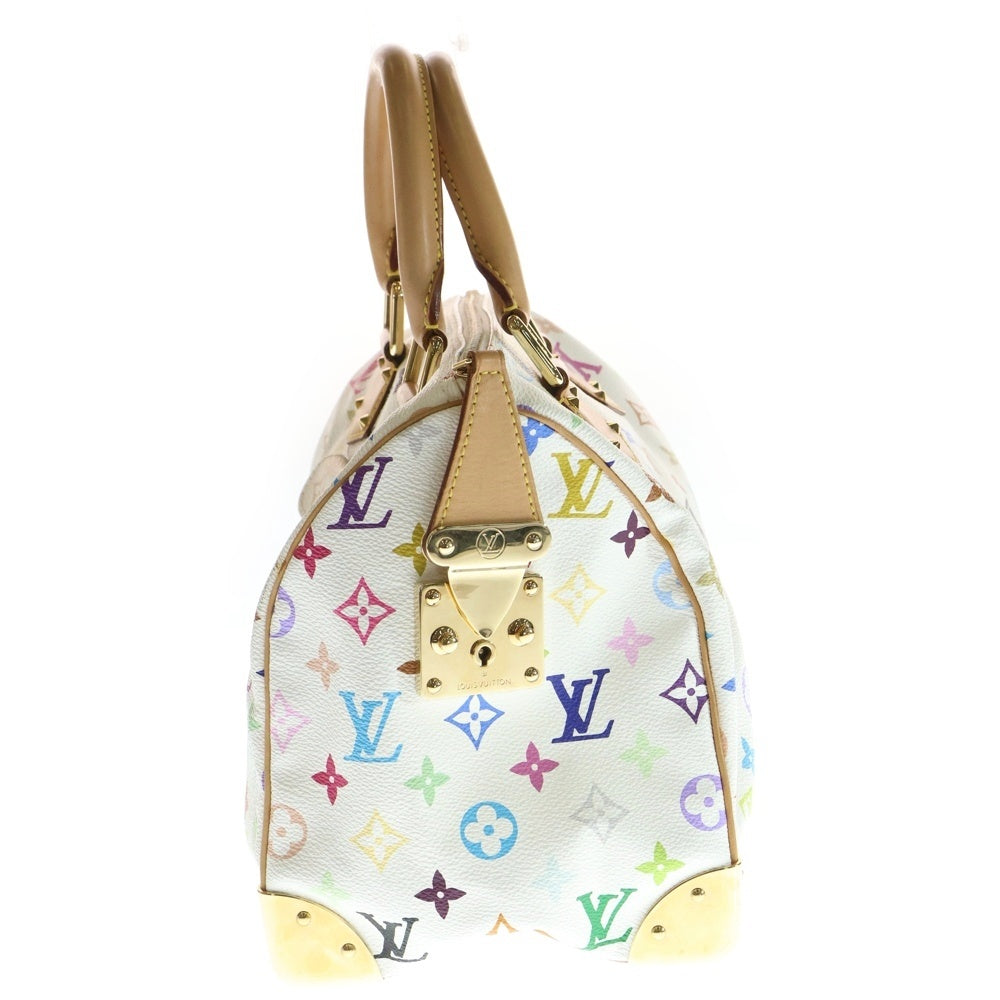 LOUIS VUITTON(ルイヴィトン) モノグラムマルチカラー スピーディ30 ハンドバッグ ボストンバッグ ホワイト×ブラウン レザー×PVC M92643 ゴールド金具