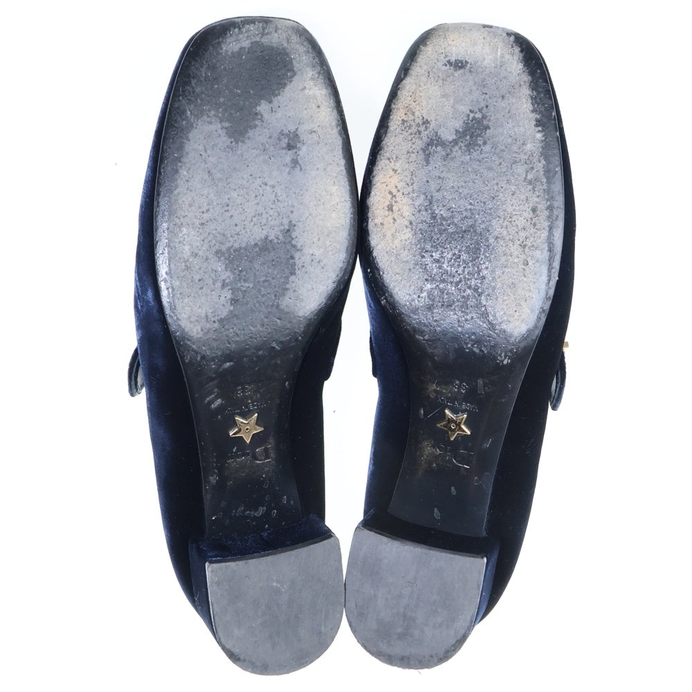 Christian Dior(クリスチャンディオール) BABY-D ベビーD パンプス シューズ ネイビー レディース MD0518