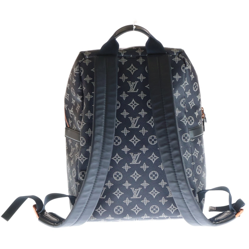 LOUIS VUITTON(ルイヴィトン) モノグラムインク アップサイドダウン アポロ バックパック リュックサック ネイビー PVC M43676 レッド金具