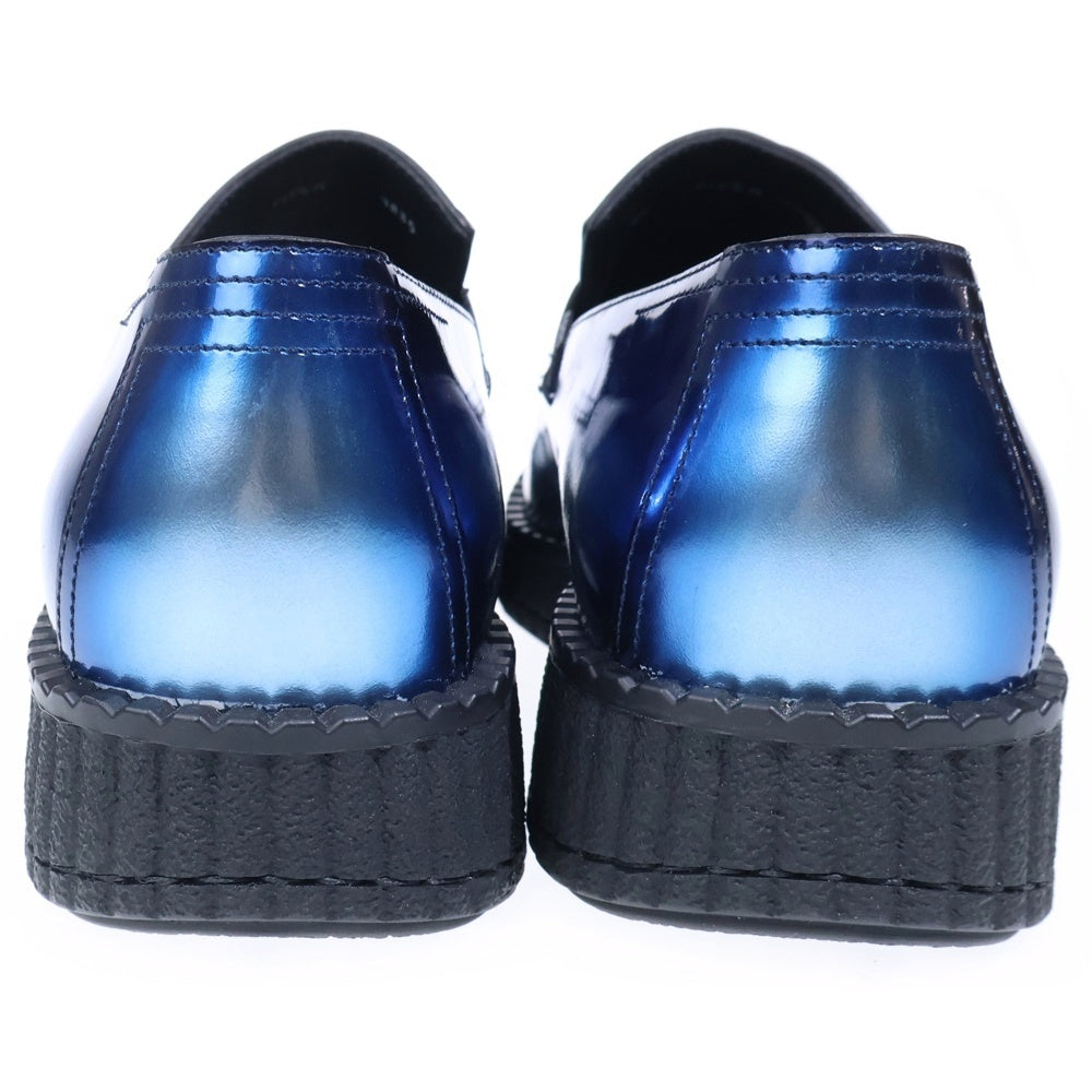 Berluti(ベルルッティ) アンディ メタリックレザー クリーパーローファー シューズ ブルー