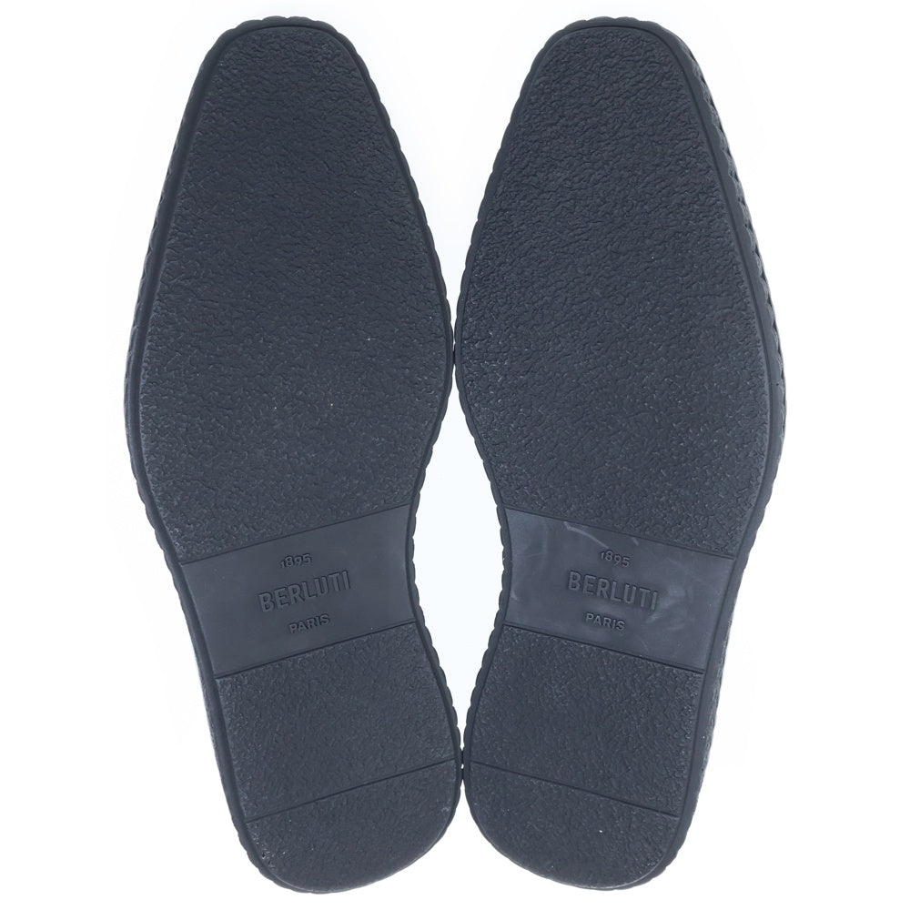 Berluti(ベルルッティ) アンディ メタリックレザー クリーパーローファー シューズ ブルー