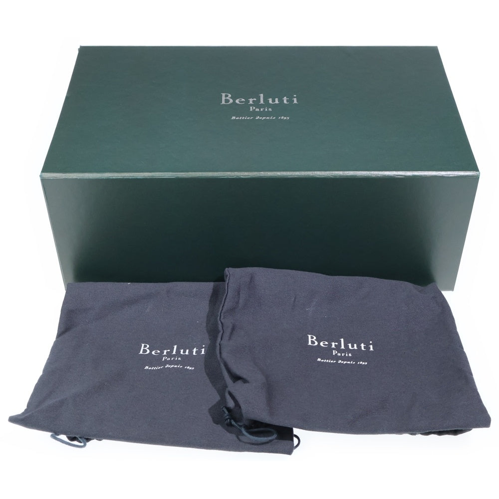 Berluti(ベルルッティ) アンディ メタリックレザー クリーパーローファー シューズ ブルー