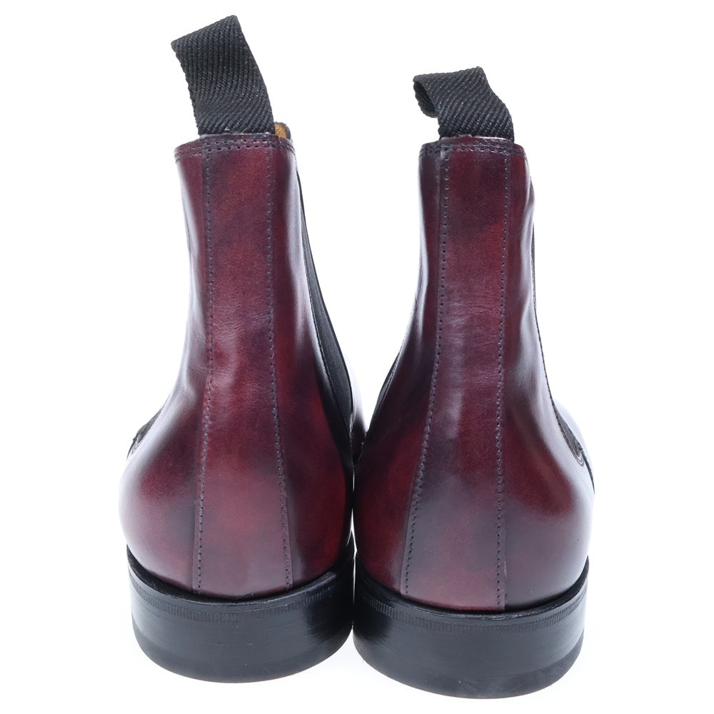 JOHN LOBB(ジョンロブ) LAWRY チェルシー レザー サイドゴア ショート ブーツ バーガンディー 253842