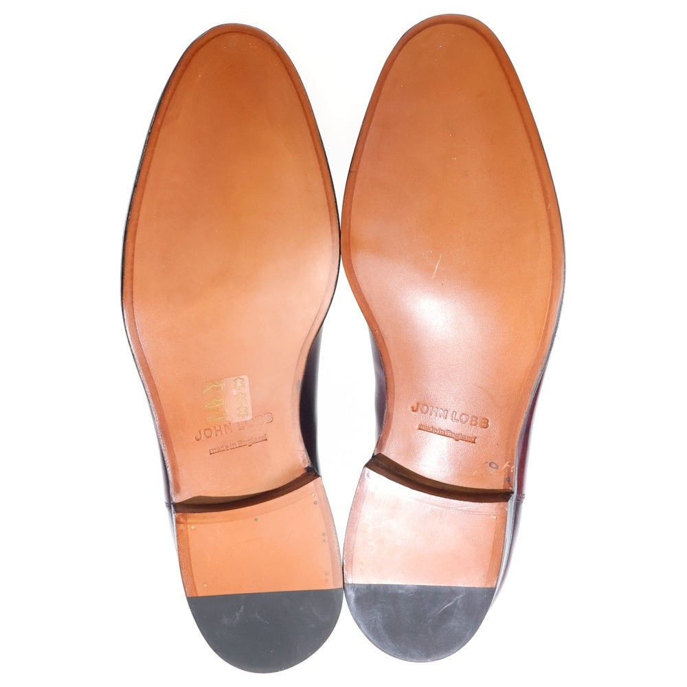 JOHN LOBB(ジョンロブ) LAWRY チェルシー レザー サイドゴア ショート ブーツ バーガンディー 253842