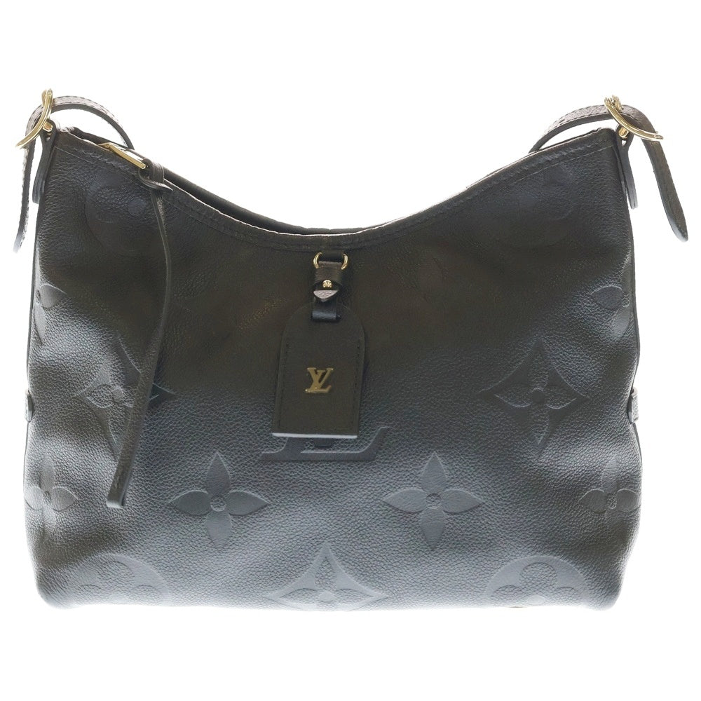 LOUIS VUITTON(ルイヴィトン) モノグラムアンプラント キャリーオールジップNM PM ブラック ワンショルダーバッグ ハンドバッグ ブラック レザー M46288 ゴールド金具 レディース