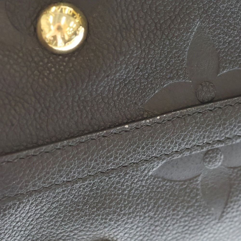 LOUIS VUITTON(ルイヴィトン) モノグラムアンプラント キャリーオールジップNM PM ブラック ワンショルダーバッグ ハンドバッグ ブラック レザー M46288 ゴールド金具 レディース