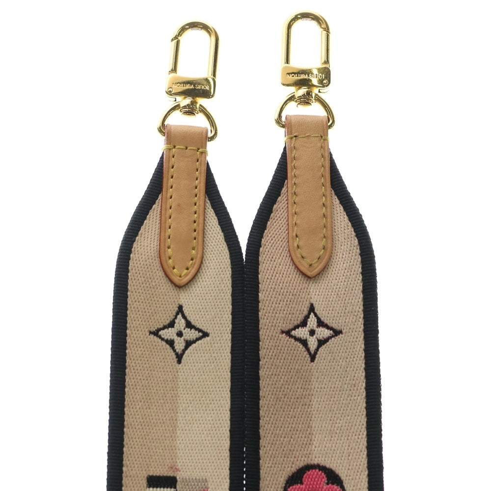 LOUIS VUITTON(ルイヴィトン) ロゴ ショルダーストラップ キャンバス レザー ゴールド金具