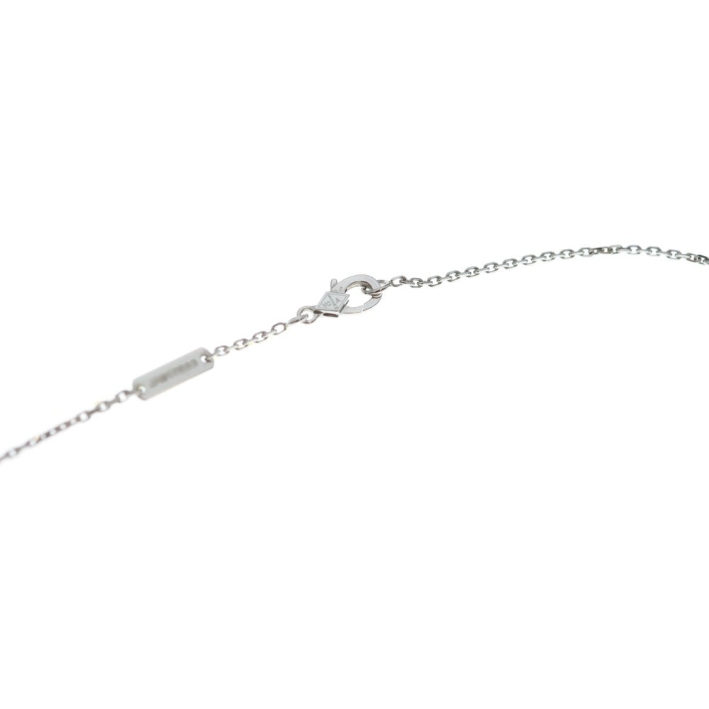 Van Cleef & Arpels(ヴァンクリーフアンドアーペル) ヴィンテージアルハンブラ ギヨシェ ネックレス 2020年ホリデー限定 ホワイトゴールド Au750 VCARP6L800 ジュエリー レディース