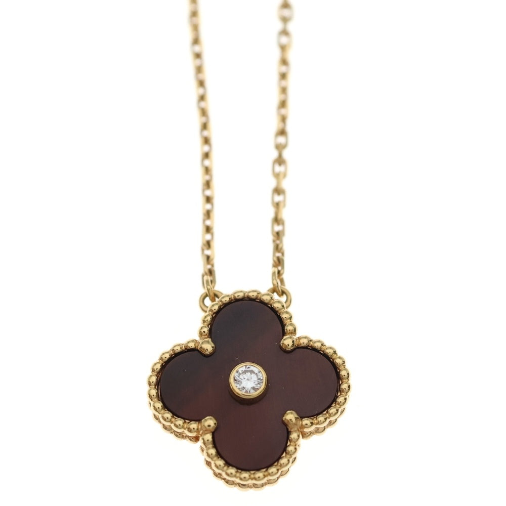 Van Cleef & Arpels(ヴァンクリーフアンドアーペル) ヴィンテージアルハンブラ ネックレス ブルズアイ 2017年ホリデーシーズン限定 ピンクゴールド Au750 VCARP0MV00 ジュエリー レディース