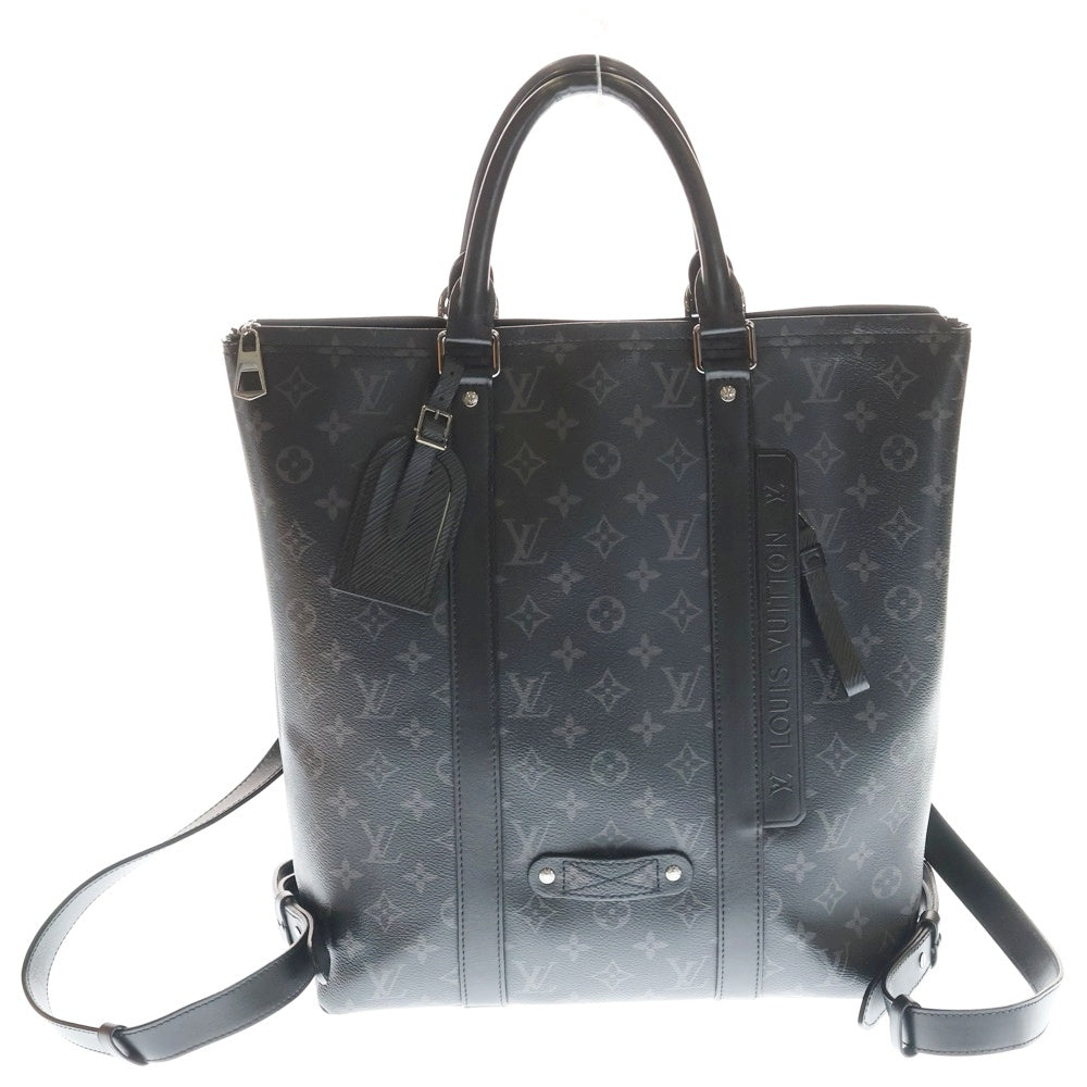 LOUIS VUITTON(ルイヴィトン) モノグラム・エクリプス トート・バックパック ブラック PVCレザー M45221 レディース