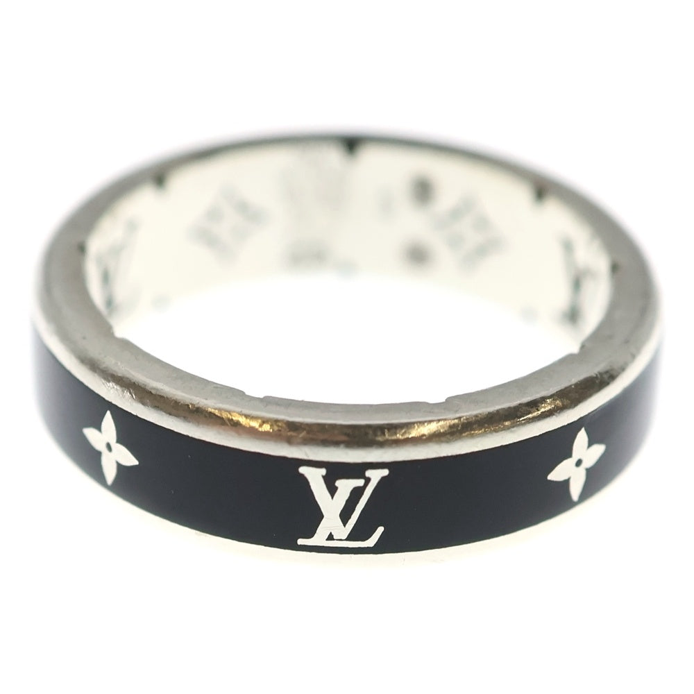 LOUIS VUITTON(ルイヴィトン) LV スパイク モノグラム リング 指輪 シルバー/ブラック M1534S