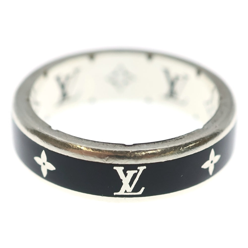 LOUIS VUITTON(ルイヴィトン) LV スパイク モノグラム リング 指輪 シルバー/ブラック M1534S