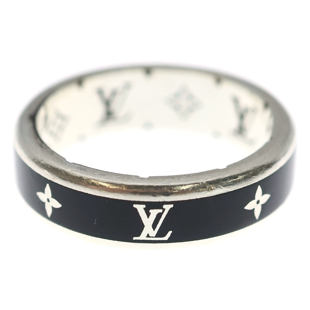 LOUIS VUITTON(ルイヴィトン) LV スパイク モノグラム リング 指輪 シルバー/ブラック M1534S
