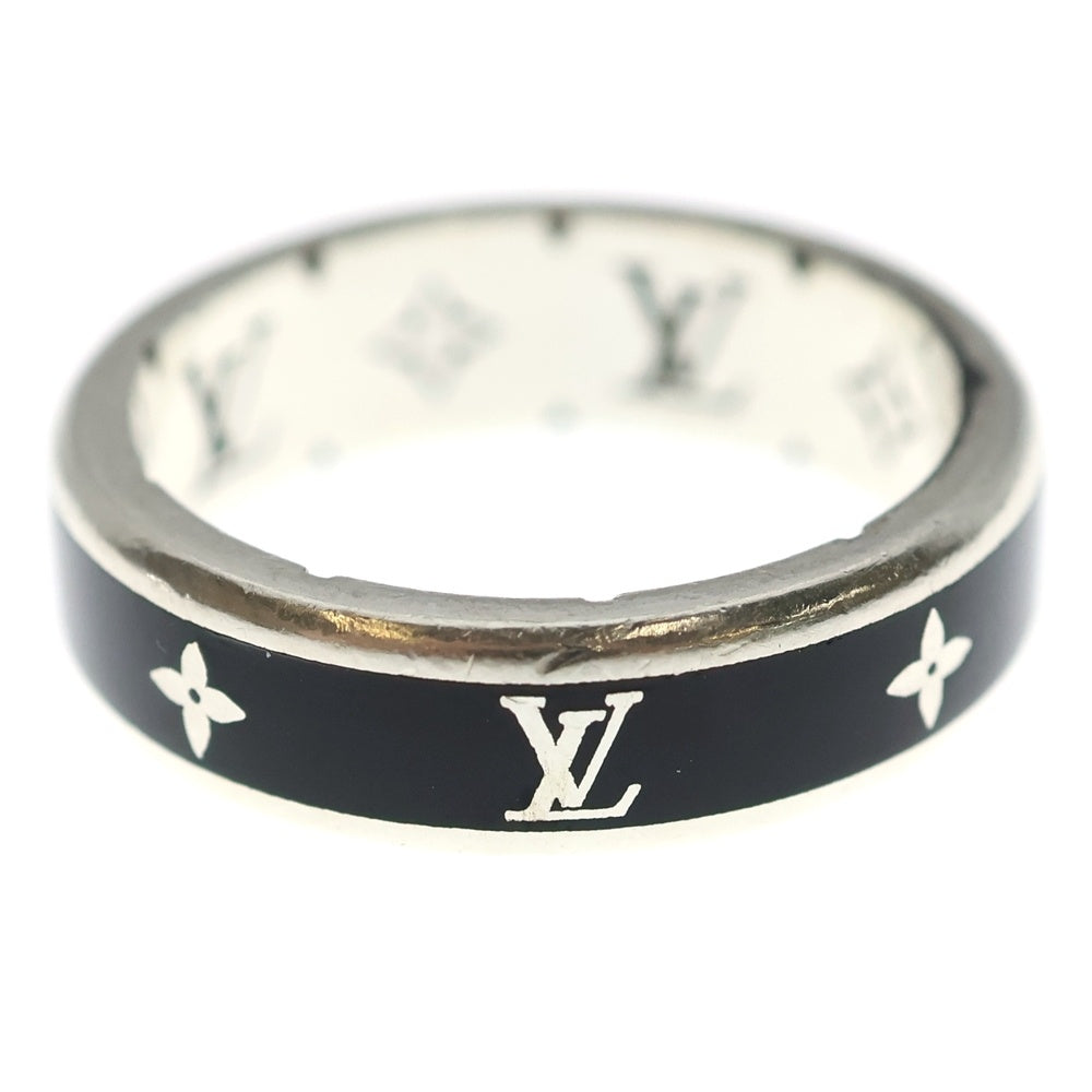 LOUIS VUITTON(ルイヴィトン) LV スパイク モノグラム リング 指輪 シルバー/ブラック M1534S