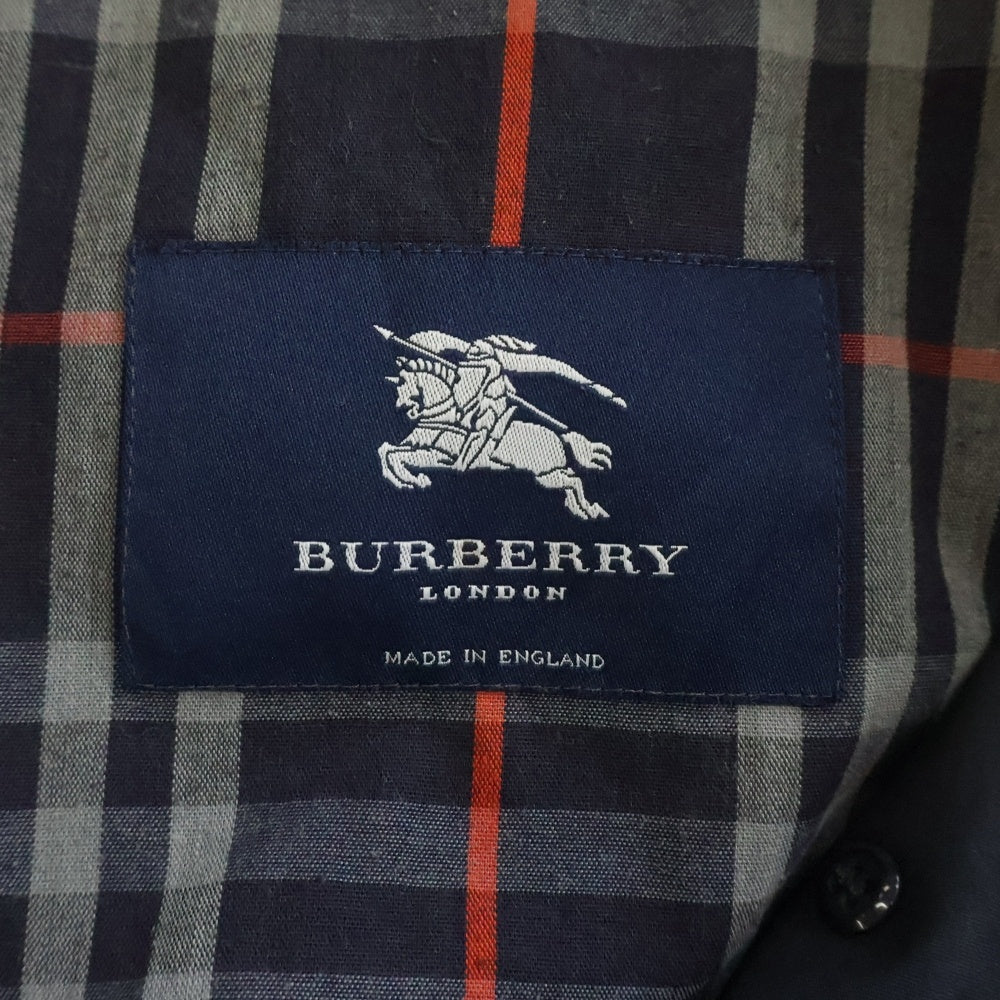 BURBERRY LONDON(バーバリーロンドン) 裏地ノバチェック ステンカラーコート ブラック