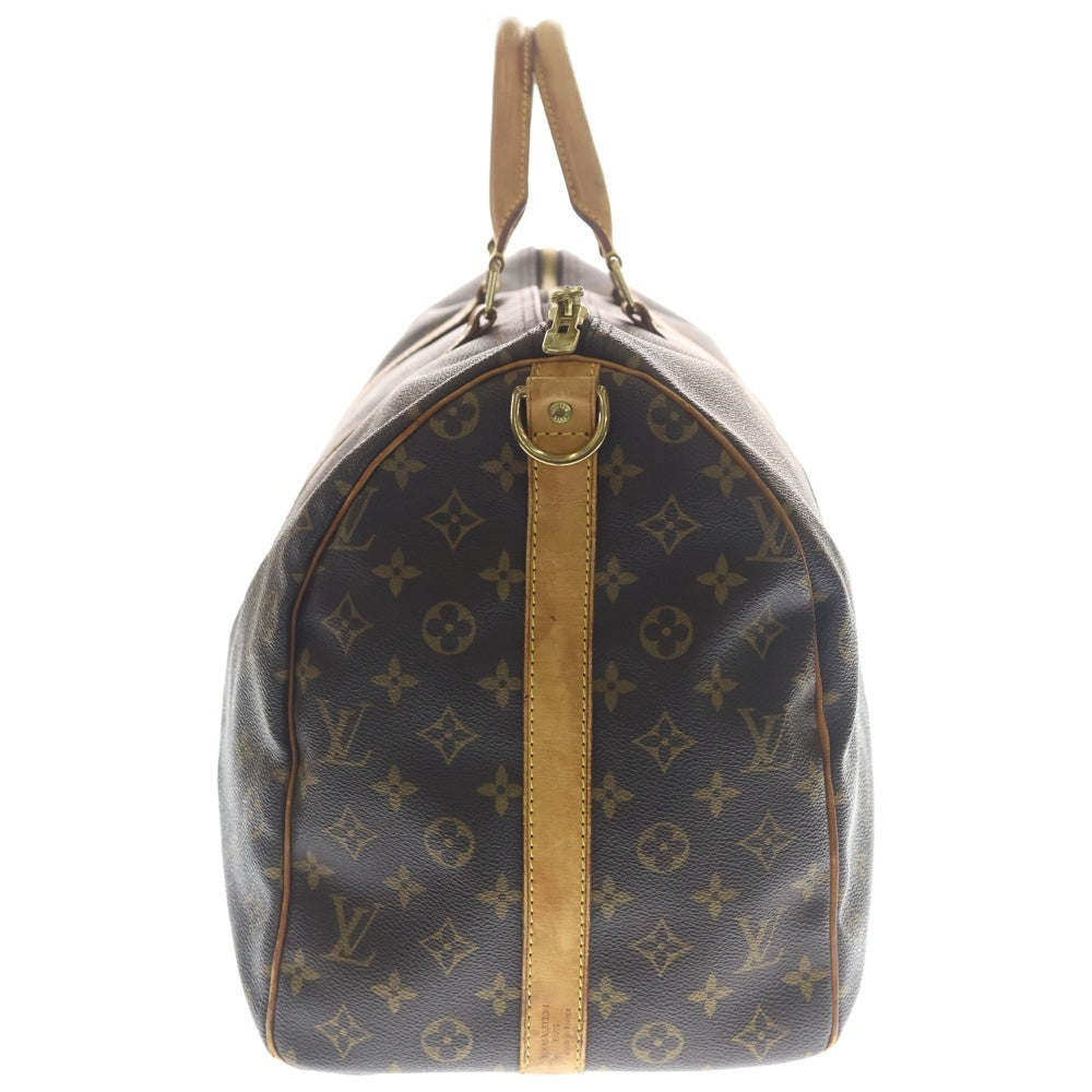LOUIS VUITTON(ルイヴィトン) モノグラム キーポルバンドリエール50 ハンドバッグ ボストンバッグ ブラウン レザー×PVC M41416 ゴールド金具 レディース
