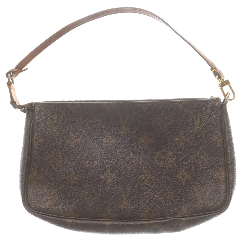 LOUIS VUITTON(ルイヴィトン) モノグラム ポシェットアクセソワール ハンドバッグ ブラウン ポーチ PVC M51980 ゴールド金具 レディース
