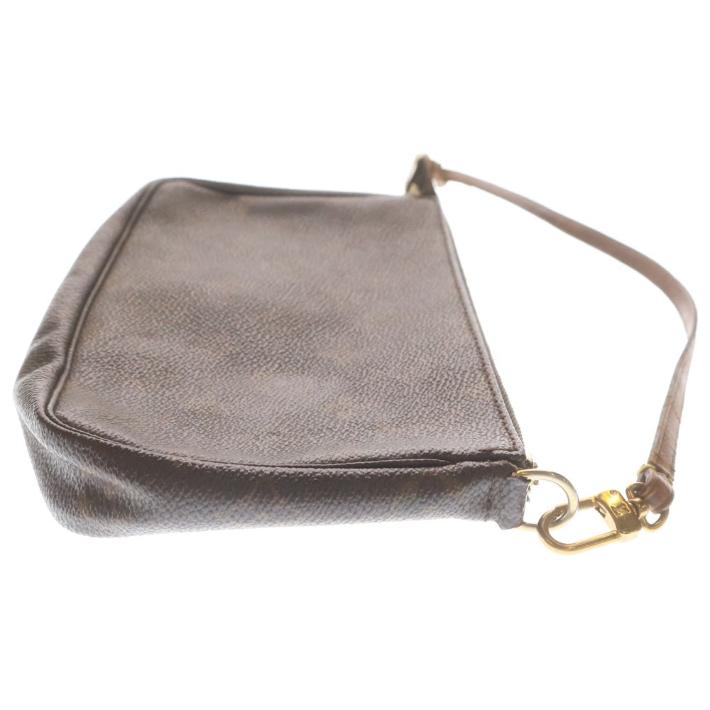 LOUIS VUITTON(ルイヴィトン) モノグラム ポシェットアクセソワール ハンドバッグ ブラウン ポーチ PVC M51980 ゴールド金具 レディース