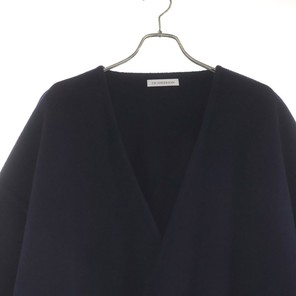 J.W.ANDERSON(ジェー ダブリュー アンダーソン) カシミヤ混 ウール ガウン ロングコート パープル CO03WP17 レディース