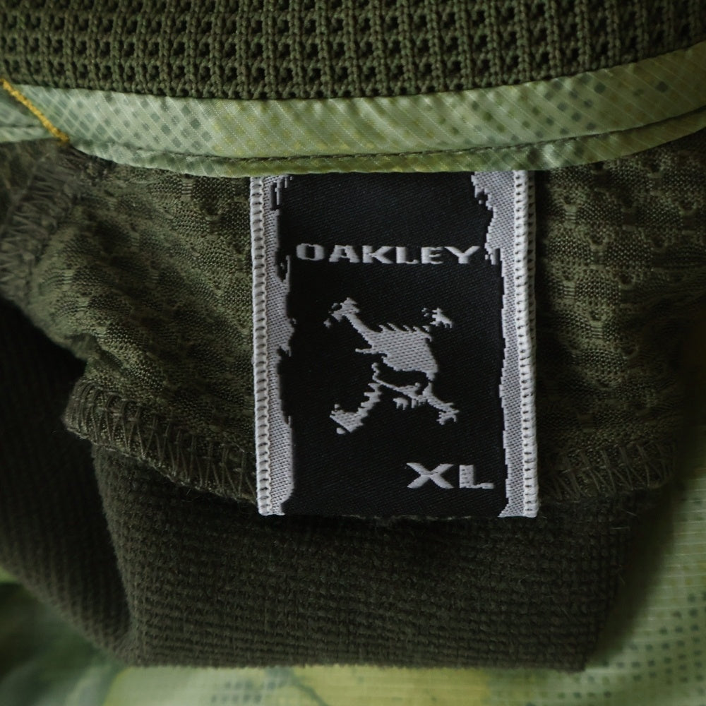 OAKLEY(オークリー) スカルリム 刺繍 フリース ジップアップジャケット カーキ 411863JP