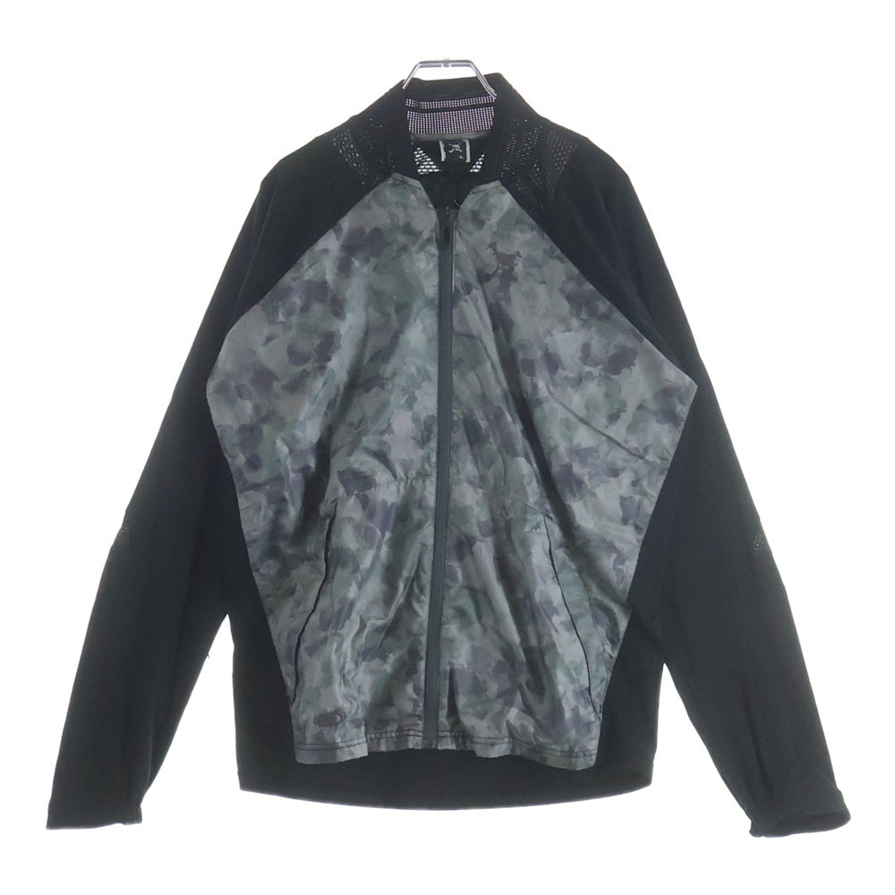 OAKLEY(オークリー) スカルリム 刺繍 フリース ジップアップジャケット ブラック/グレー 411863JP