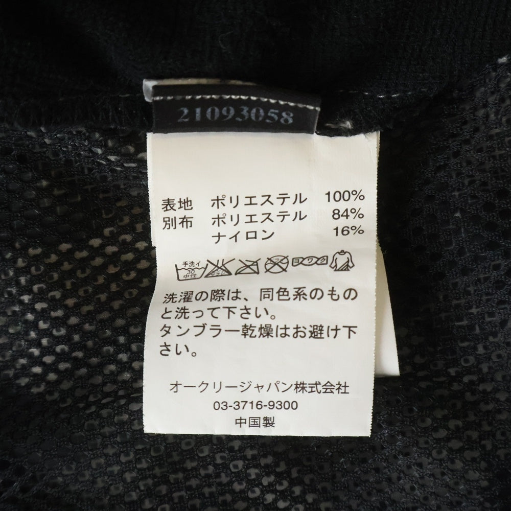OAKLEY(オークリー) スカルリム 刺繍 フリース ジップアップジャケット ブラック/グレー 411863JP
