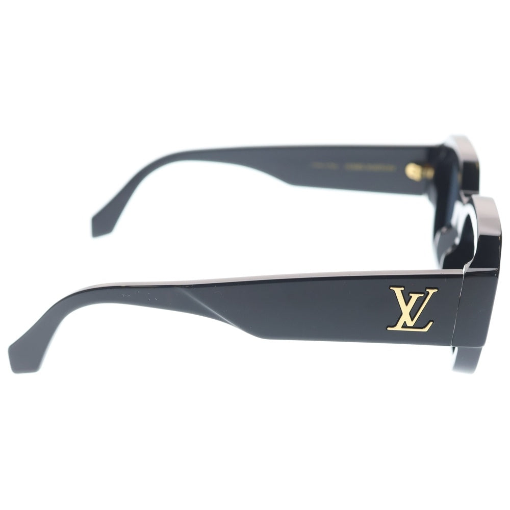 LOUIS VUITTON(ルイヴィトン) LVクラッシュ ラウンドスクエアフレーム カラーレンズ サングラス メガネ 眼鏡 アイウェア ブラック Z2611E レディース