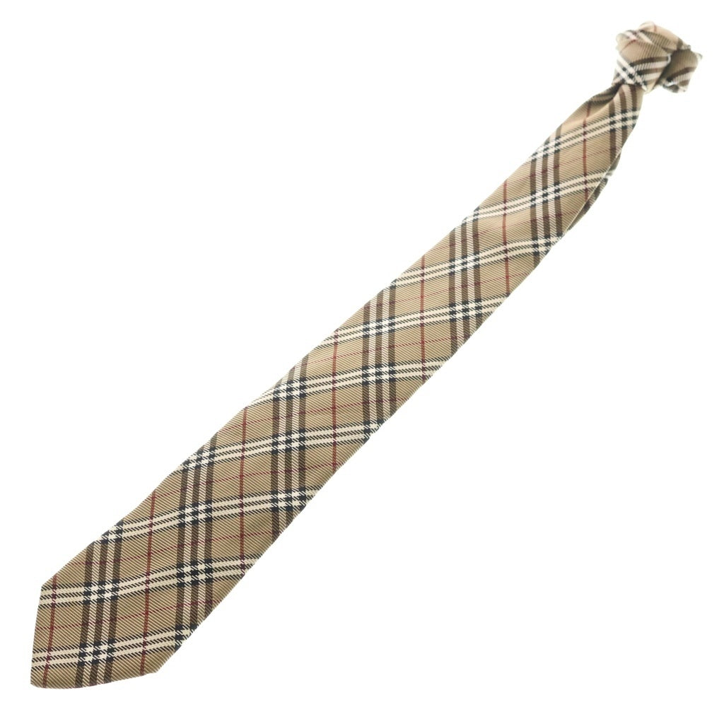 BURBERRY LONDON(バーバリーロンドン) ノヴァ チェック ネクタイ ベージュ シルク