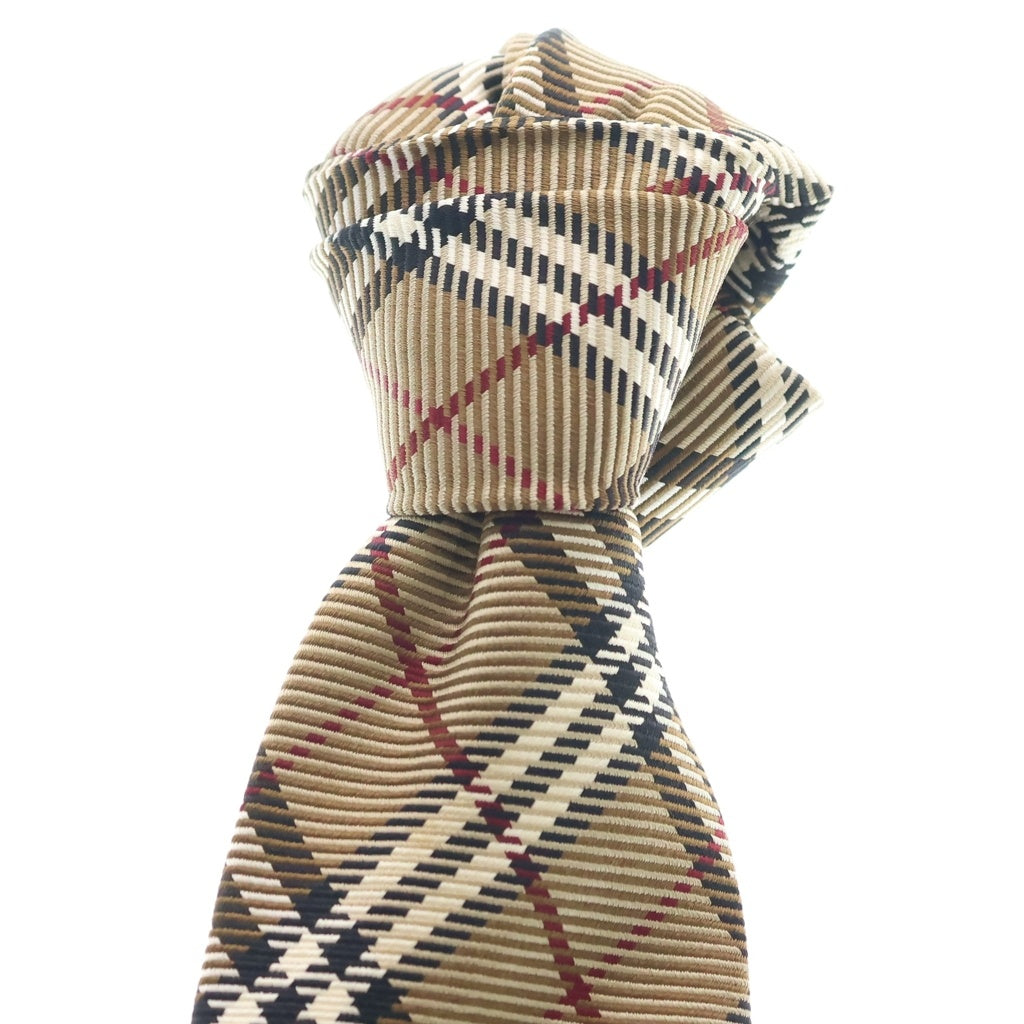 BURBERRY LONDON(バーバリーロンドン) ノヴァ チェック ネクタイ ベージュ シルク