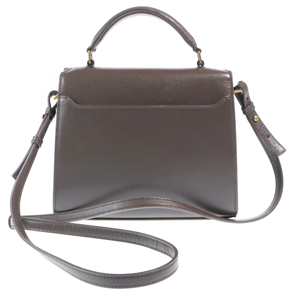 YVES SAINT LAURENT(イヴサンローラン) カサンドラ レザー ミニ ハンド ショルダーバッグ グレー 623930 レディース