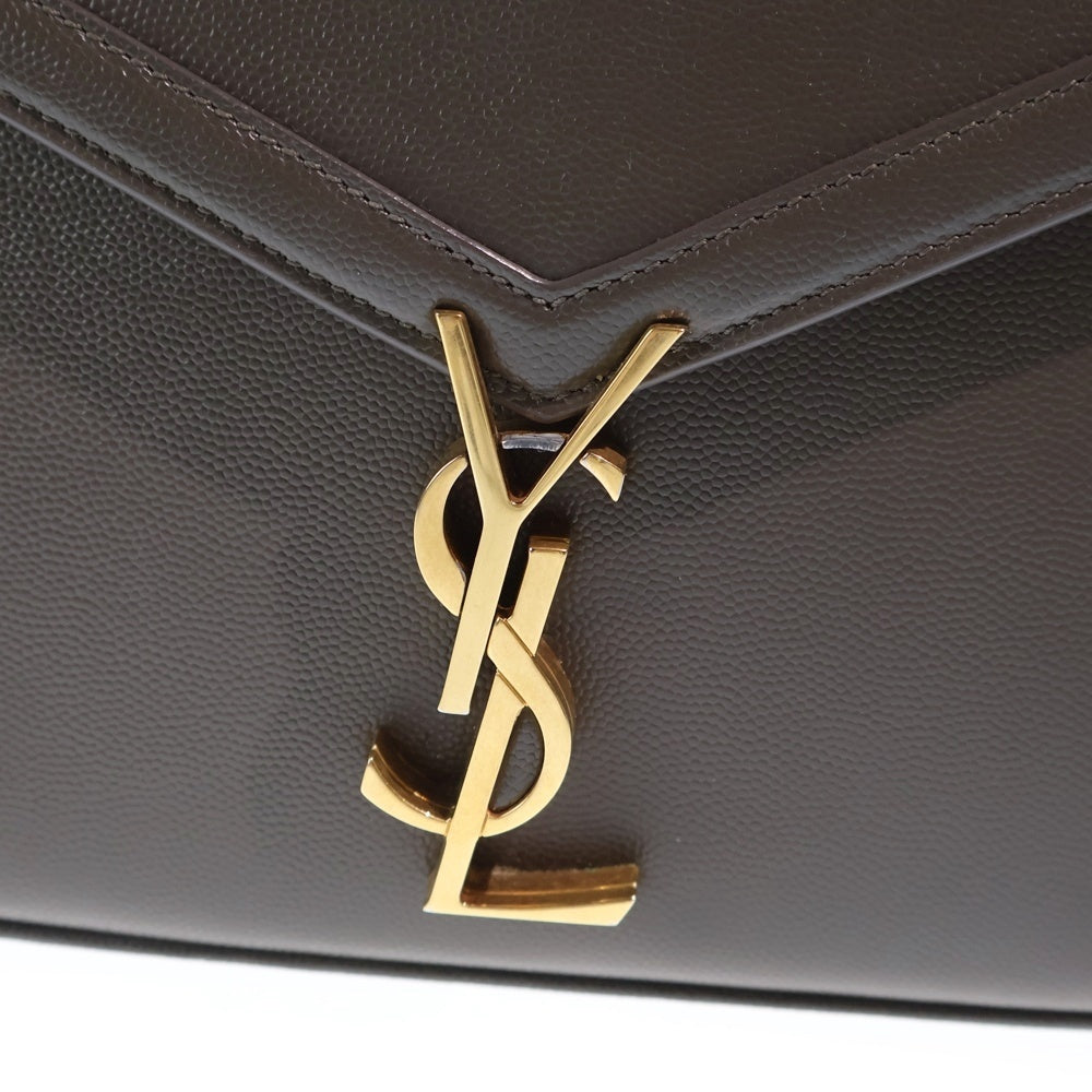 YVES SAINT LAURENT(イヴサンローラン) カサンドラ レザー ミニ ハンド ショルダーバッグ グレー 623930 レディース