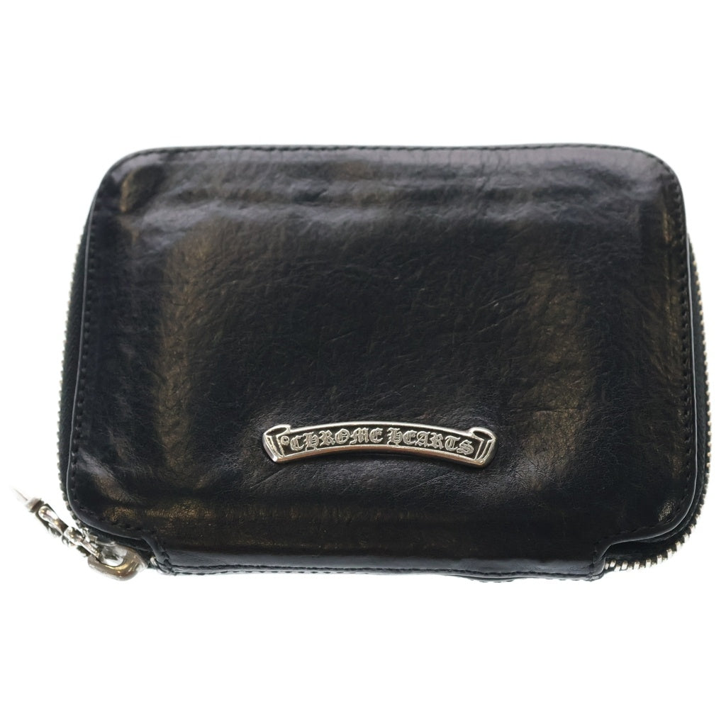 CHROME HEARTS(クロムハーツ) BABY BANK ROBBER ベイビー バンクローバーコインパース付き レザーウォレット 財布 ブラック