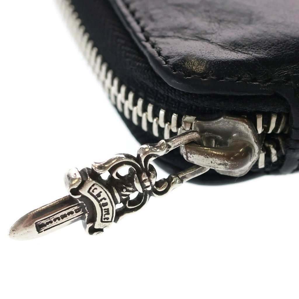 CHROME HEARTS(クロムハーツ) BABY BANK ROBBER ベイビー バンクローバーコインパース付き レザーウォレット 財布 ブラック
