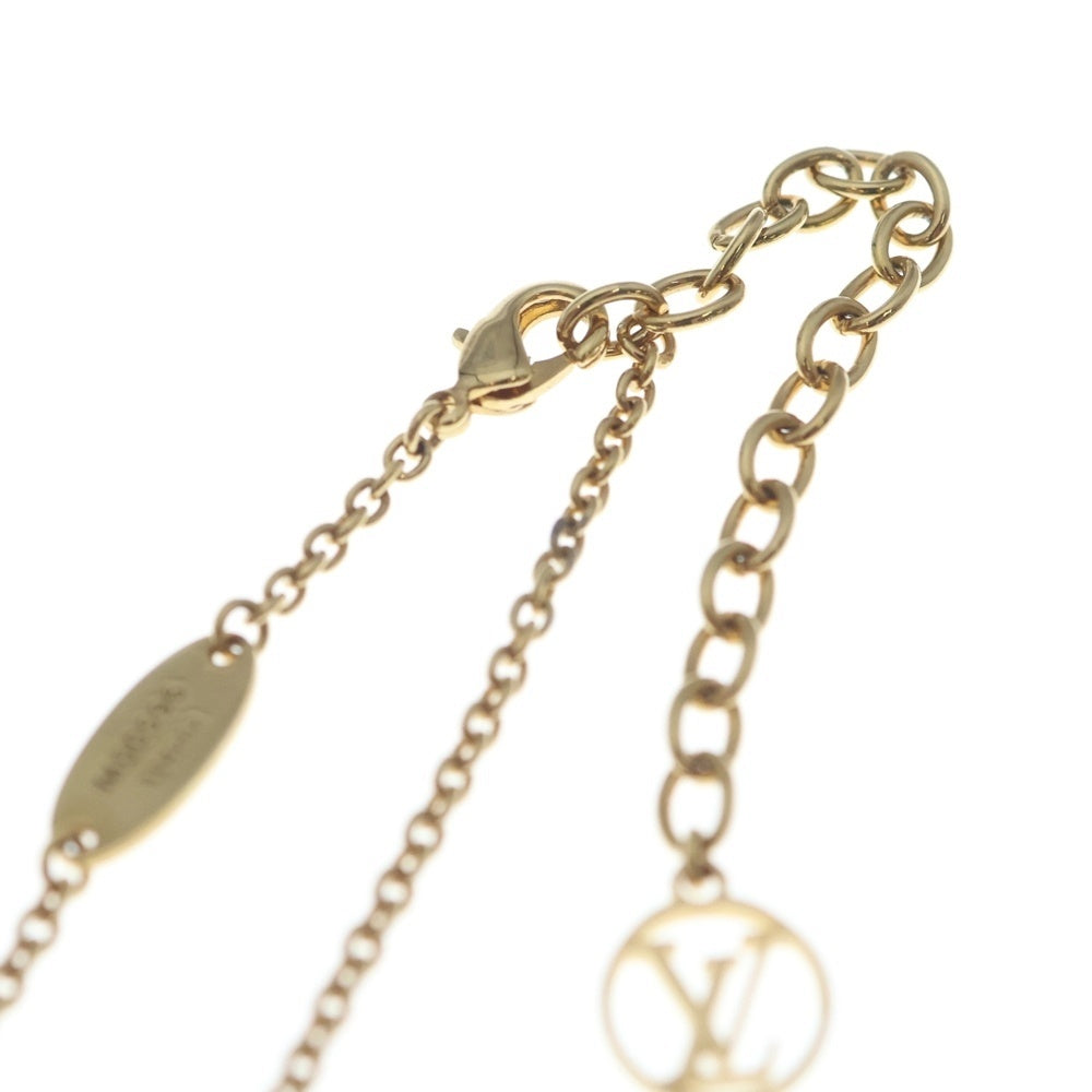 LOUIS VUITTON(ルイヴィトン) LVアイコニック GP ラインストーン ネックレス ペンダント チェーン ゴールド M00596 レディース