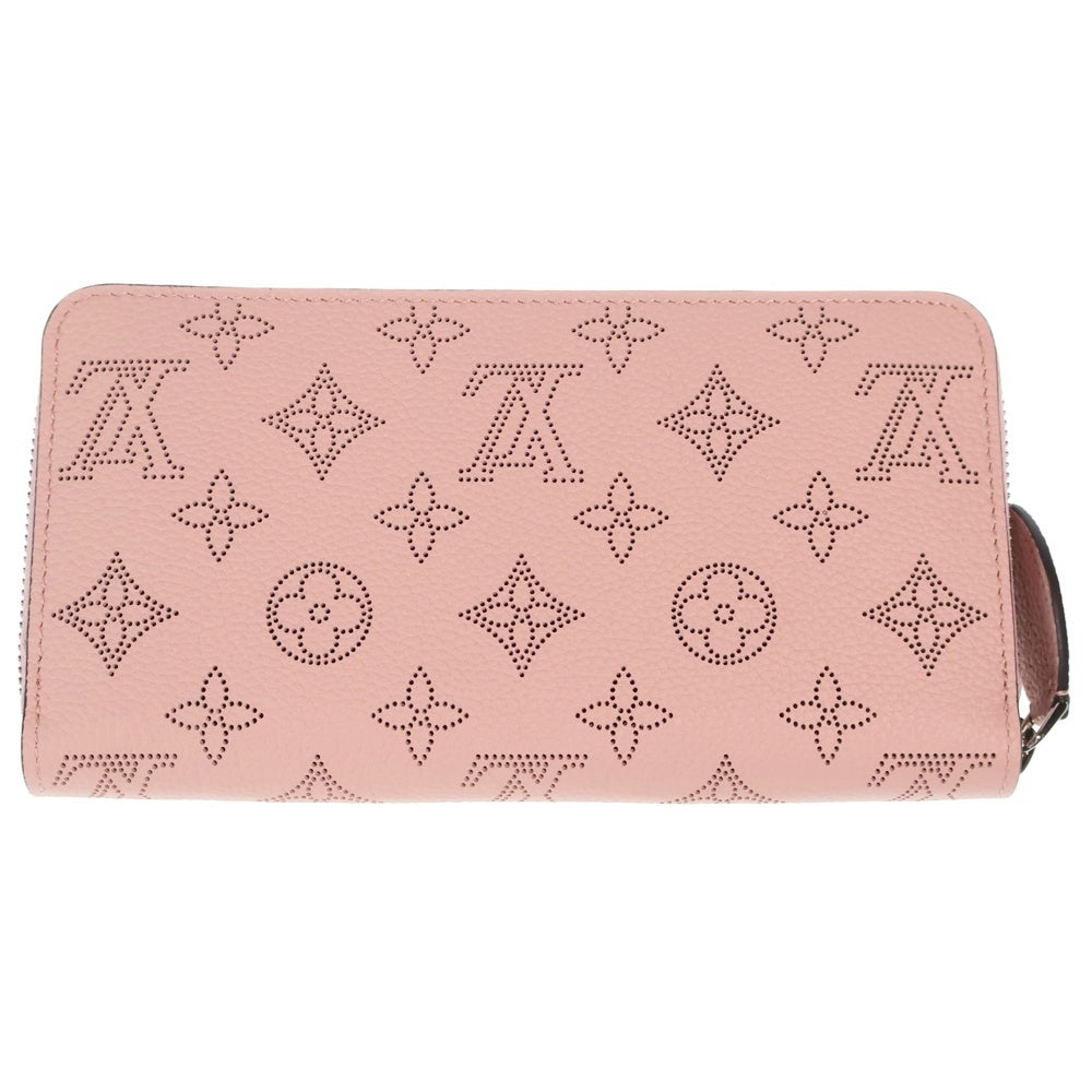 LOUIS VUITTON(ルイヴィトン) マヒナ ジッピーウォレット ジャスミン ピンク ロングウォレット 長財布 カードケース ピンク レザー M82755 シルバー金具 レディース